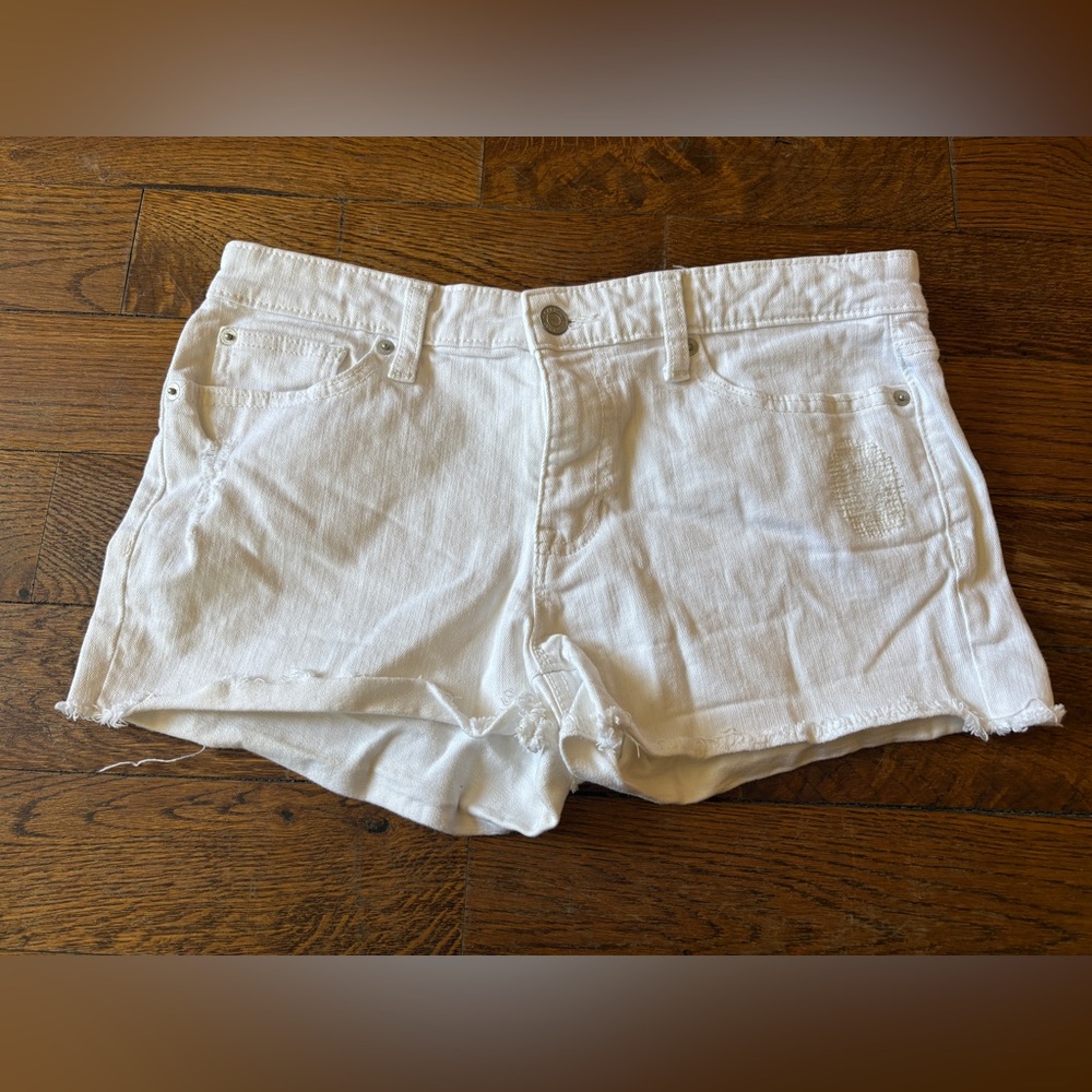 GAP White Women's Denim Cutoff Shorts
